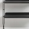 Adam Wood Hylla | 14 hyllor/4 gavlar | Black Ash / Black
