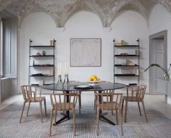 Adam Wood hylla | 5 hyllor/2 gavlar | Dark Wood