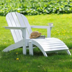 Adirondack Solstol | Vit Mahogny