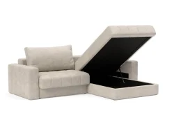 Akello Bäddsoffa Divan | Armstöd | 280 Avella Sand