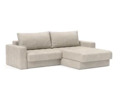 Akello Bäddsoffa Divan | Armstöd | 280 Avella Sand