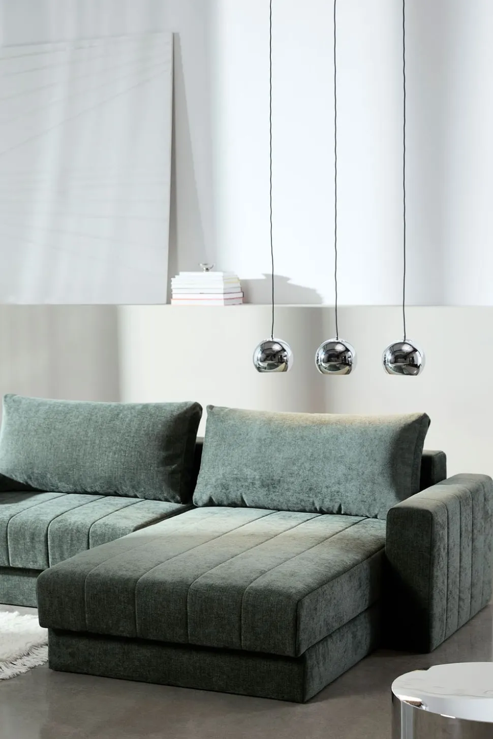 Akello Bäddsoffa Divan | 281 Avella Pine Green