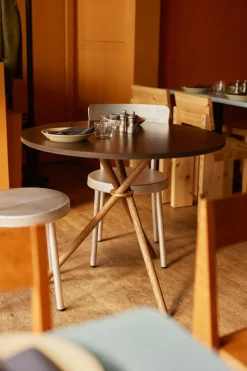 Aldric Cafébord Runt Ø80 | Dark Concrete