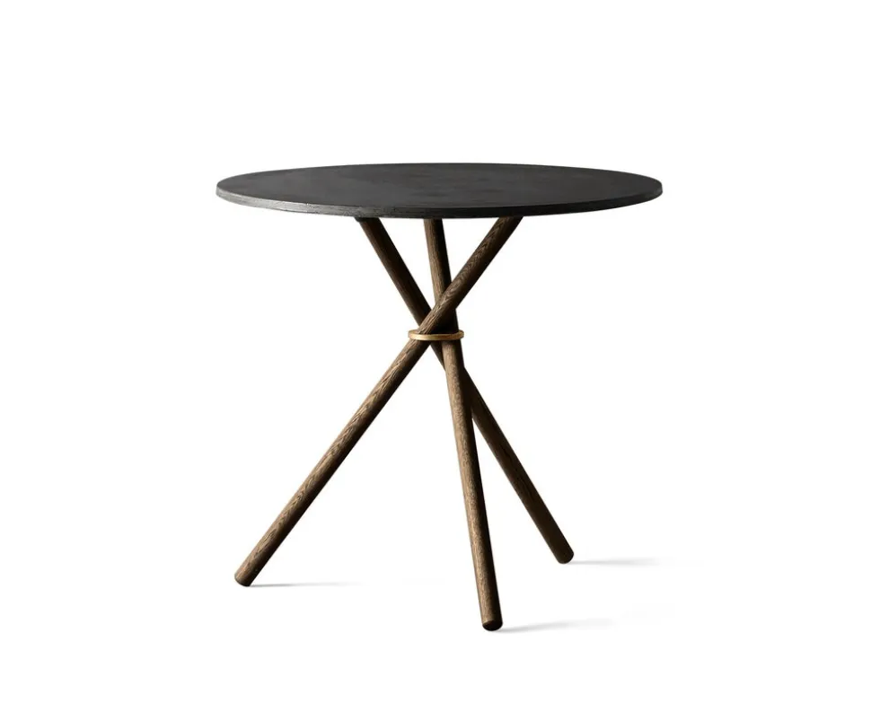 Aldric Cafébord Runt Ø80 | Dark Concrete