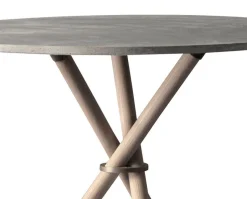 Aldric Cafébord Runt Ø80 | Light Concrete