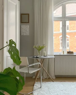Aldric Cafébord Runt Ø80 | Light Concrete