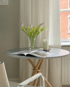 Aldric Cafébord Runt Ø80 | Light Concrete