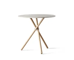 Aldric Cafébord Runt Ø80 | Light Concrete