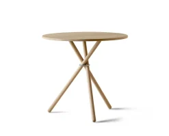 Aldric Cafébord Runt Ø80 | Ljus Ek