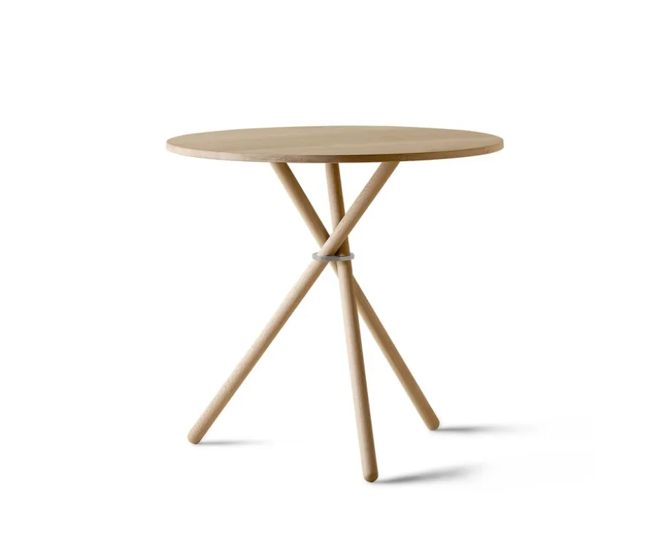 Aldric Cafébord Runt Ø80 | Ljus Ek