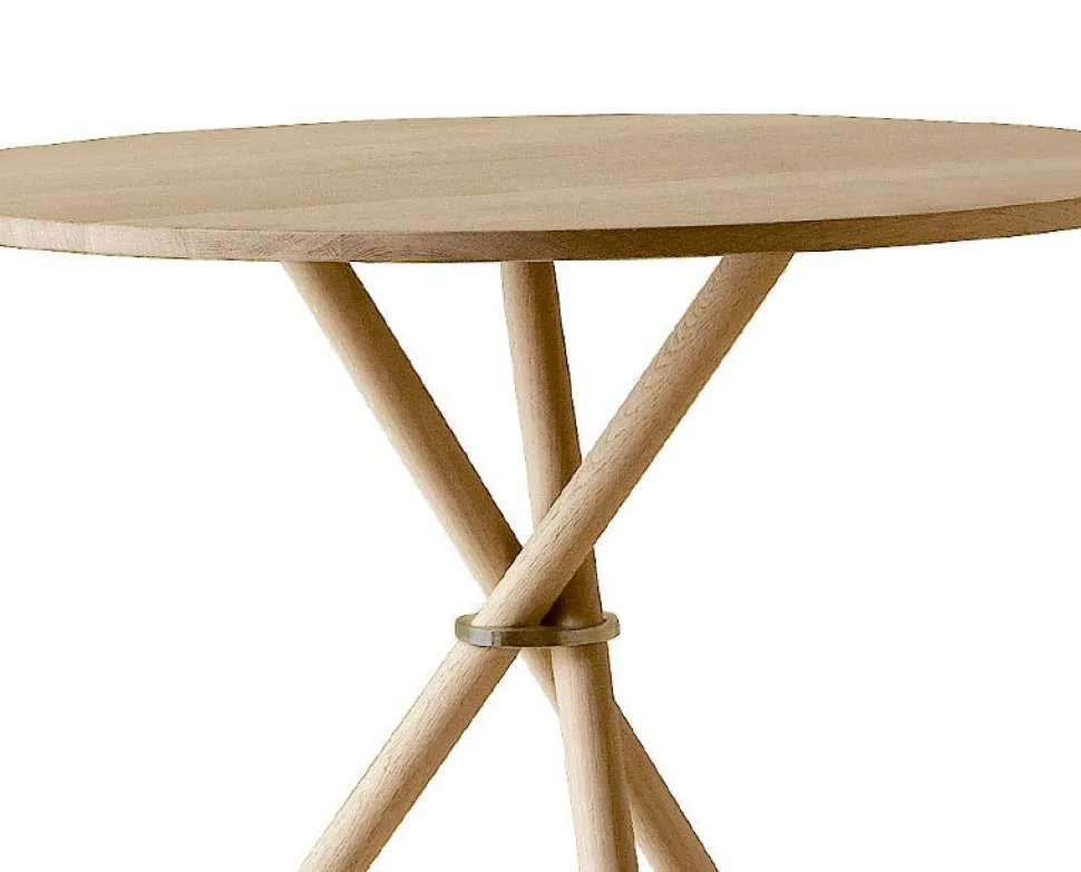 Aldric Cafébord Runt Ø80 | Ljus Ek