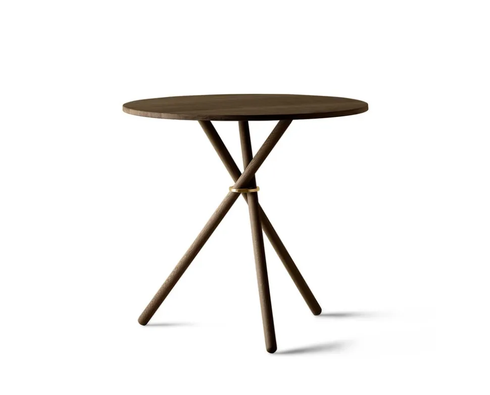 Aldric Cafébord Runt Ø80 | Mörk Ek