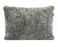 Alice fårskinnskudde 60x40 Grågrafit