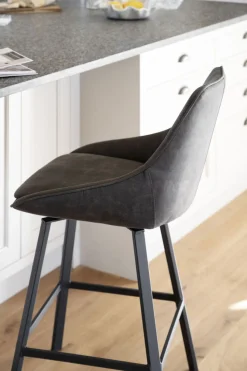 Alison Barstol 65 | Mörkgrå Microfiber