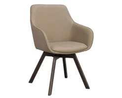 Alison Karmstol | Beige Läder | Bruna Ekben