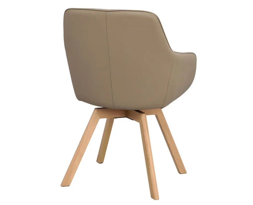 Alison Karmstol | Beige Läder | Ekben