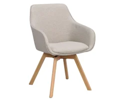 Alison Karmstol | Beige Tyg | Ekben