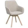 Alison Karmstol | Beige Tyg | Vitpigm. Ekben