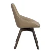 Alison Stol | Beige Läder | Bruna Ekben
