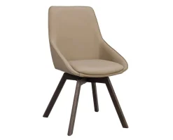 Alison Stol | Beige Läder | Bruna Ekben