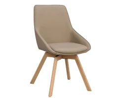 Alison Stol | Beige Läder | Ekben