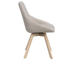 Alison Stol | Beige Tyg | Vitpigm. Ekben