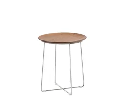 Al Wood Sidobord | Ask Dark wood | Chrome leg