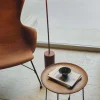 Al Wood Sidobord | Fanér Dark wood | Black leg
