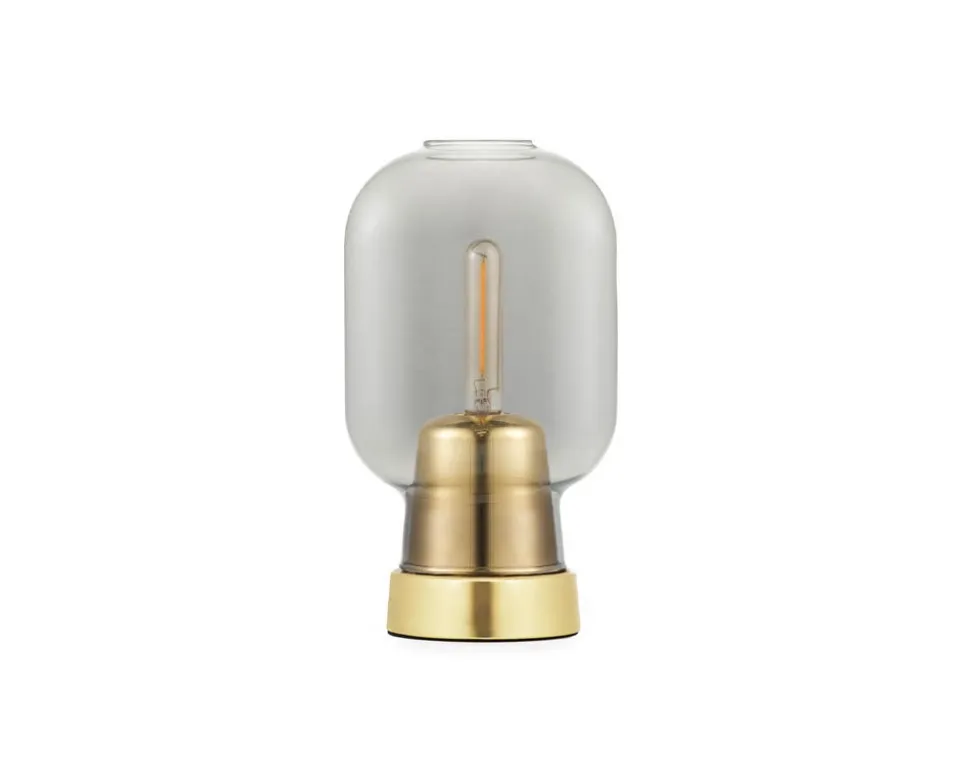 Amp Bordslampa Mässing / Rök