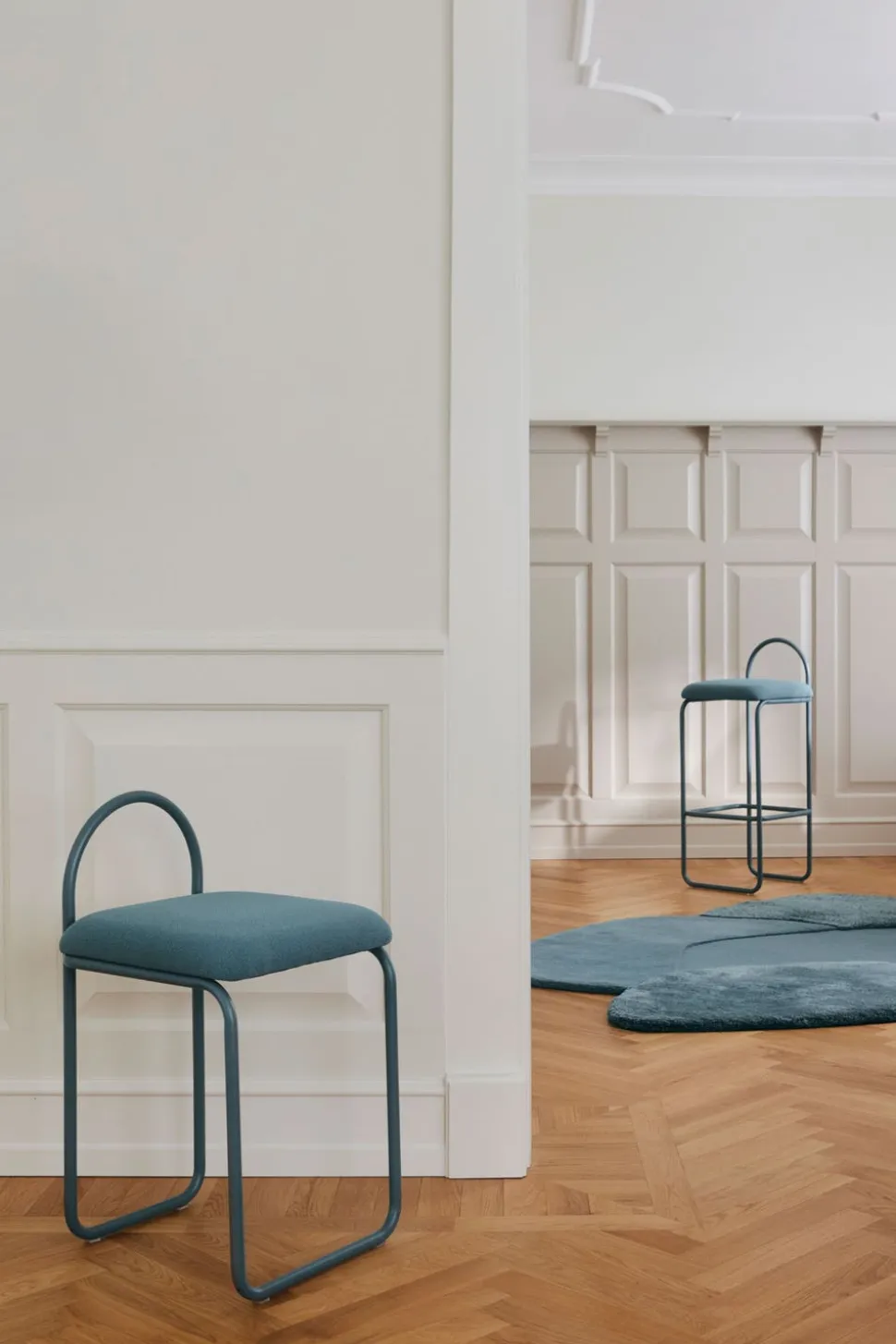 Angui Barstol SH93 | Dusty Blue Bouclé