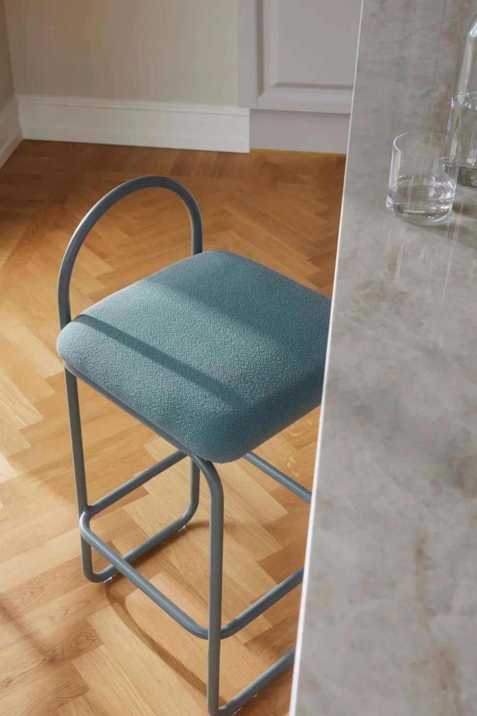 Angui Barstol SH93 | Dusty Blue Bouclé