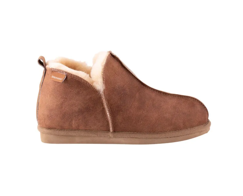 Annie Fårskinnstofflor Cognac | Storlek 37