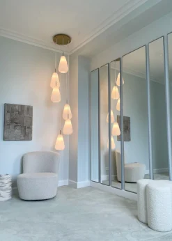 Anoli 6 Ljuskrona | Nordic Gold/Gold