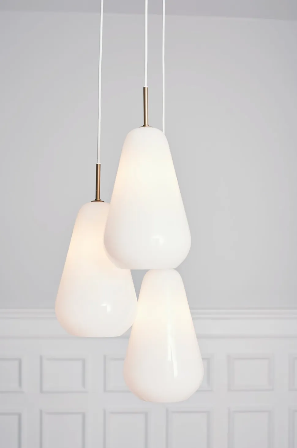 Anoli 3 Ljuskrona | Nordic Gold/Opal