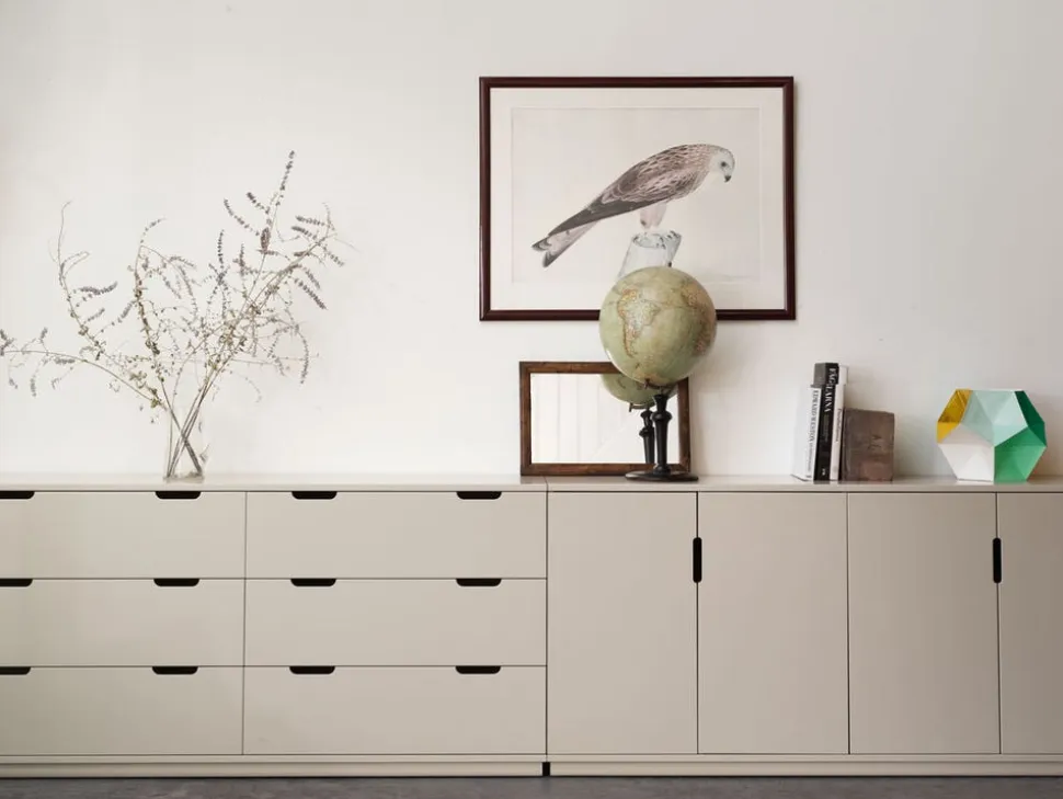 AOKO Byrå Dubbel 6 lådor | Beige
