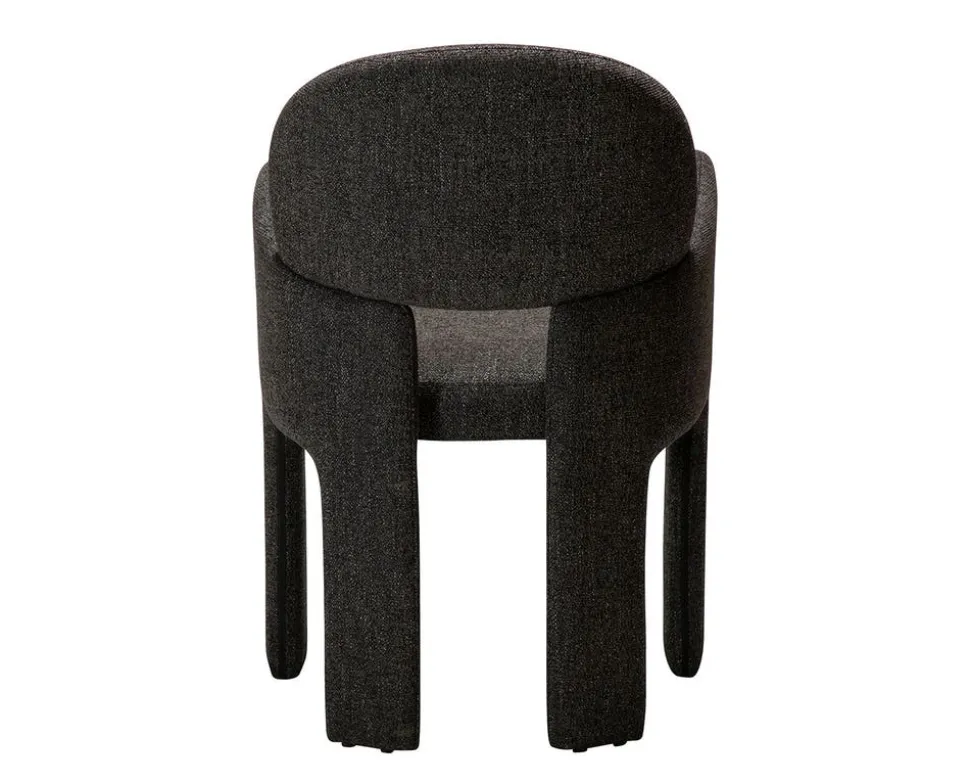 Aole Karmstol | Raven Black Bouclé