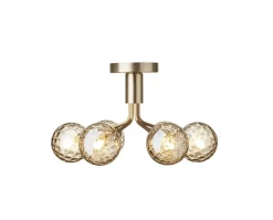 Apiales 6 Ceiling Taklampa | Brushed Brass/Optic Gold