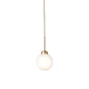 Apiales 1 Pendel | Brushed Brass/Opal