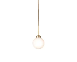Apiales 1 Pendel | Brushed Brass/Opal
