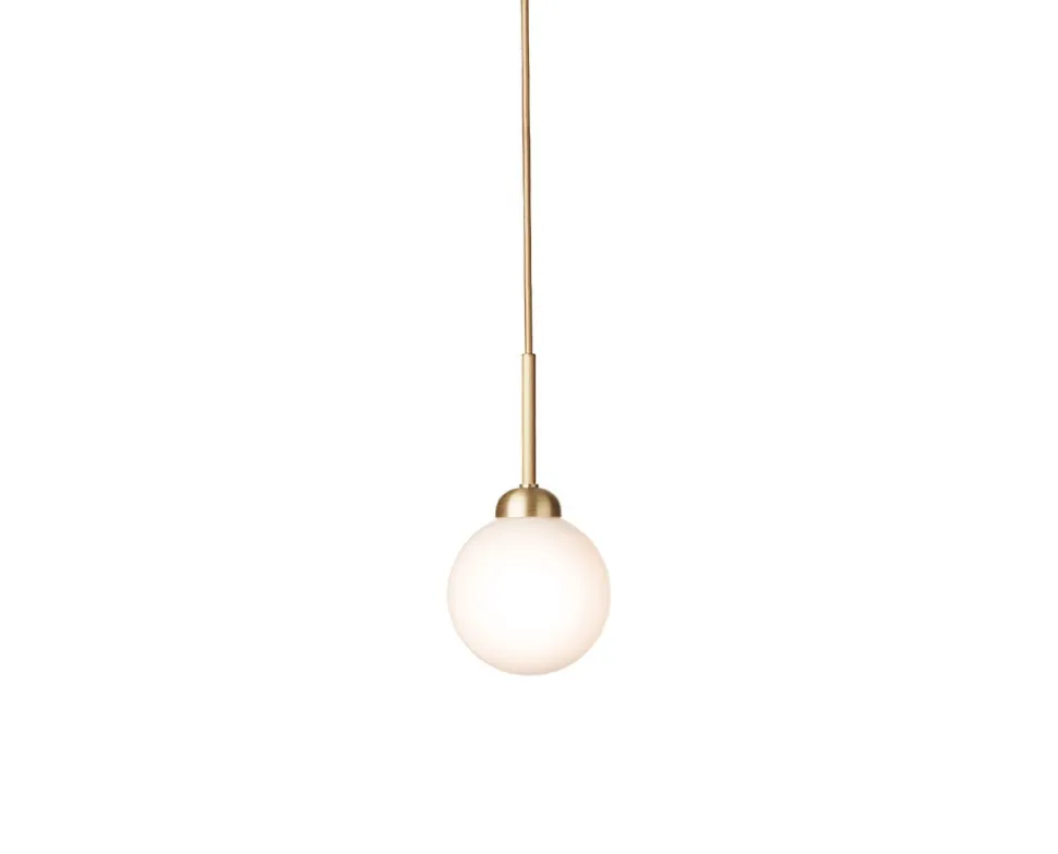 Apiales 1 Pendel | Brushed Brass/Opal