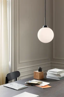 Apiales 1 Pendel Large | Satin Black/Opal