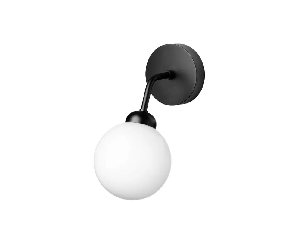 Apiales Vägglampa | Satin Black/Opal