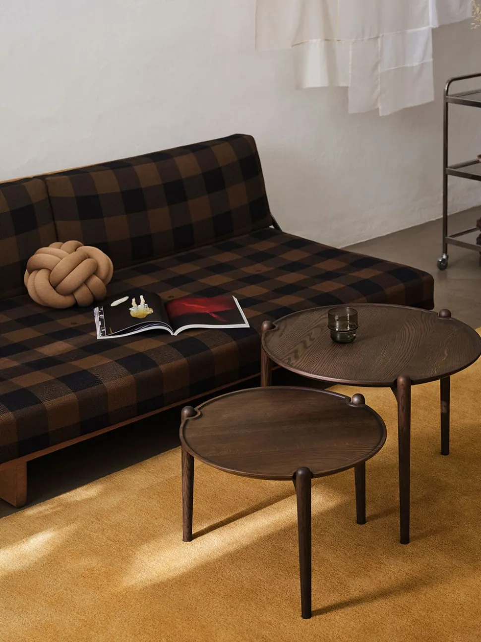 Aria Soffbord Ø60 | Mörk Ek