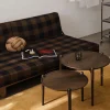 Aria Soffbord Ø50 | Mörk Ek