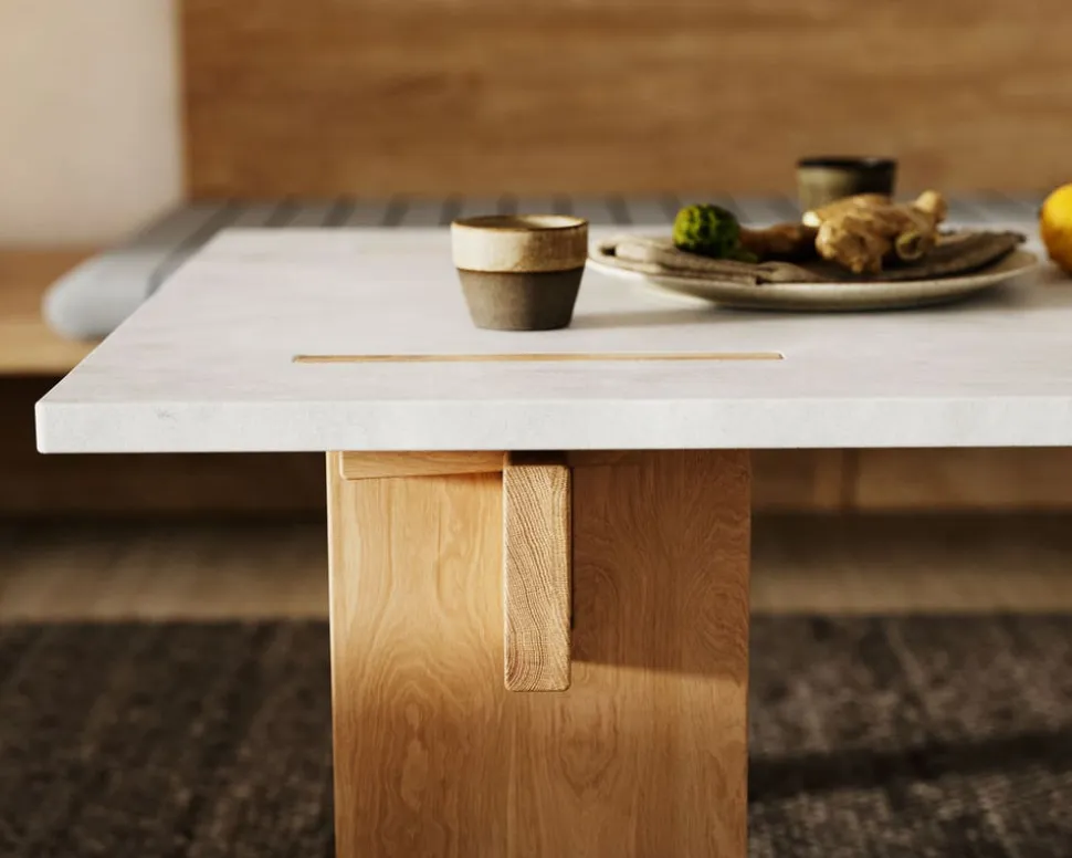 Arnold Soffbord | Ljus Betong/Ljus Ek