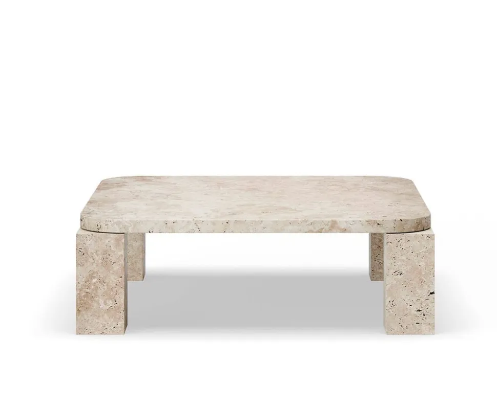 Atlas Soffbord | Unfilled Travertine 82x82