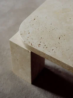 Atlas Soffbord | Unfilled Travertine 60x60