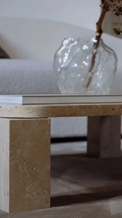 Atlas Soffbord | Unfilled Travertine 60x60