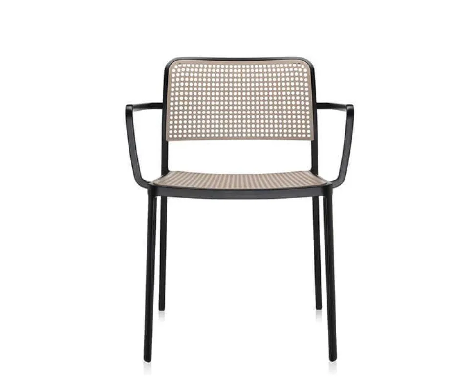 Audrey Karmstol Svart / Sand