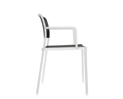 Audrey Karmstol Vit / Svart